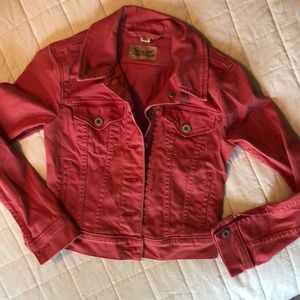 Coral Levi’s jean jacket